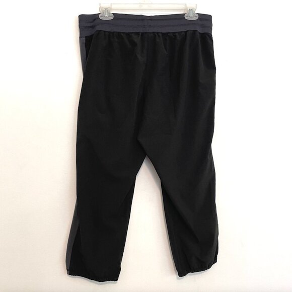 C9 BY CHAMPION Semi Fitted Drawstring Capri Pant Black Gray Colorblock Active L - Picture 13 of 15